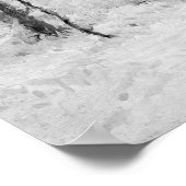 Winterzauber in B/W Poster (Ecke)