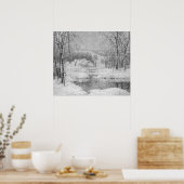 Winterzauber in B/W Poster (Küche)