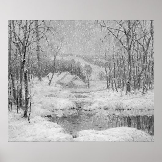 Winterzauber in B/W Poster (Vorne)