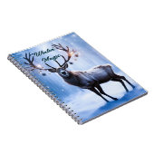 Winterzauber - Rentier im Magischen Wald Notizblock (Rechte Seite)