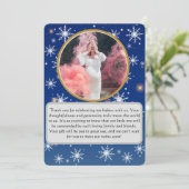 Winterzauberhafte Twin Baby Dusche Danke (Stehend Vorderseite)