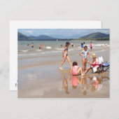 Winterzeit auf der Postkarte "Palm Cove" (Vorne/Hinten)