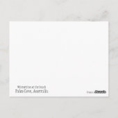 Winterzeit auf der Postkarte "Palm Cove" (Rückseite)