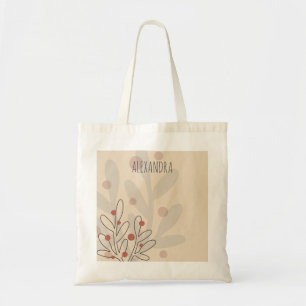 Winterzeit-Blumen-Mistelzweig, Weihnachtsfeiertage Tragetasche