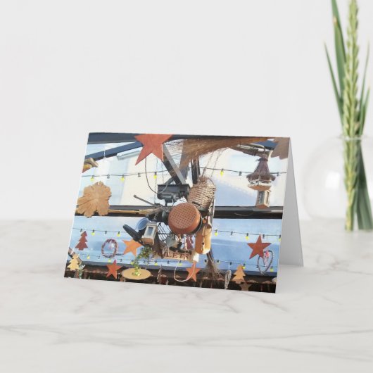 Winterzeit Feiertagskarte (Vorderseite)