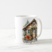 Winterzeit Frohe Feiertage Landhaus Kaffeetasse (VorderseiteRechts)