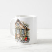 Winterzeit Frohe Feiertage Landhaus Kaffeetasse (Vorderseite Links)