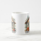 Winterzeit Frohe Feiertage Landhaus Kaffeetasse (Mittel)