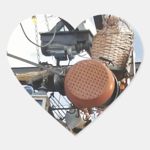 Winterzeit Herz-Aufkleber