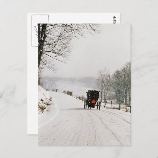 Winterzeit im Amphiland - Postkarte (Vorne/Hinten)