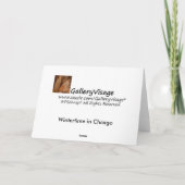 Winterzeit in Chicago Karte (Rückseite)