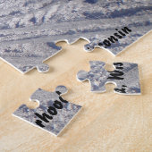 Winterzeit in einem Viertel von Milwaukee, Wiscons Puzzle (Seite)