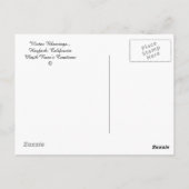 Winterzeit in Hayfork, Kalifornien ... Postkarte (Rückseite)