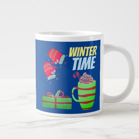 Winterzeit Jumbo-Tasse (Rechts)