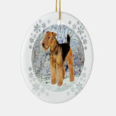 Winterzeit Keramik Ornament (Rechts)