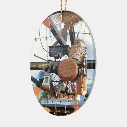 Winterzeit Keramikornament (Links)