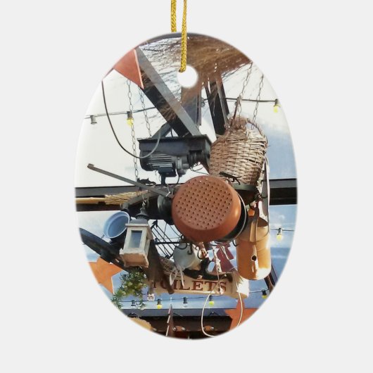 Winterzeit Keramikornament (Hinten)