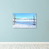Winterzeit Leinwanddruck (Insitu (Holzboden))
