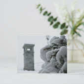 Winterzeit Postkarte (Stehend Vorderseite)