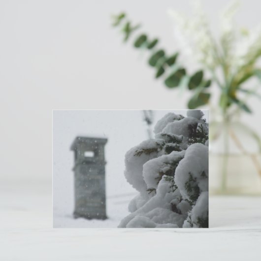 Winterzeit Postkarte (Stehend Vorderseite)