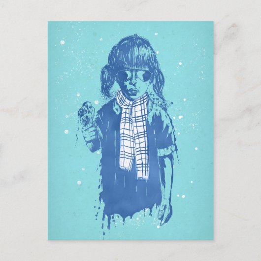 Winterzeit Postkarte (Vorderseite)