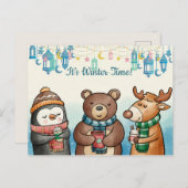 Winterzeit Postkarte (Vorne/Hinten)