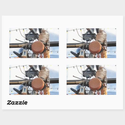 Winterzeit Rechteckiger Aufkleber (Blatt)