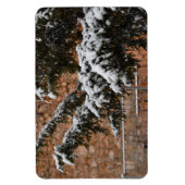 Winterzeit , Schnee auf den Bäumen Magnet (Vertikal)