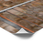 Winterzeit , Schnee auf den Bäumen Poster (Ecke)