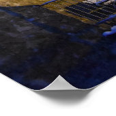 Winterzeit , Schnee auf den Bäumen Poster (Ecke)