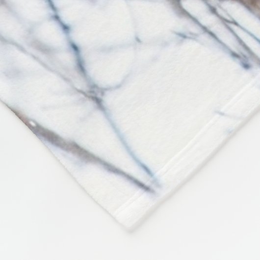 Winterzeit Wildleder Fleecedecke (Ecke)