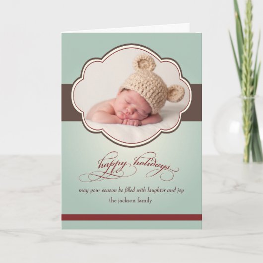 Winterzeiten Feiertagskarte (Vorderseite)