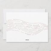 Winterzeiten | Modernes Foto Single Feiertagskarte (Rückseite)