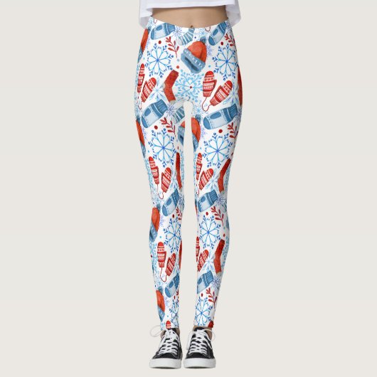 Winterzubehör Gemusterte Leggings (Vorderseite)