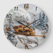 Winterzug, Eleganz Große Wanduhr (Vorderseite)