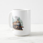 Winterzugbahn-Tasse Kaffeetasse (Vorderseite Links)