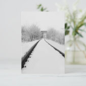 Winterzugbahnen Dankeskarte (Stehend Vorderseite)