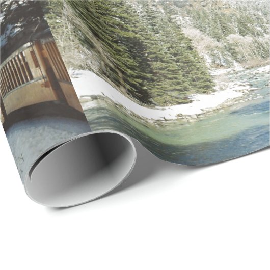 Winterzugwrap Geschenkpapier (Rolleneckpunkt)