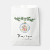 Winterzweig - Babydusche vielen Dank Geschenktütchen (Vorderseite)