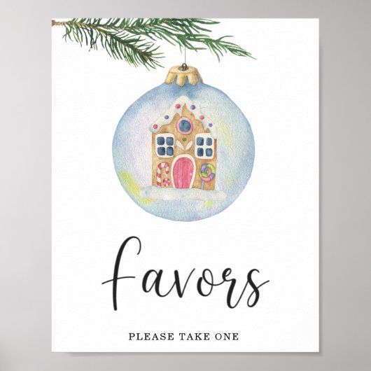 Winterzweig Evergreen - Favoriten Poster (Vorne)