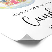 Winterzweig - Raten Sie mal, wie viele Bonbons es Poster (Ecke)