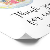 Winterzweig - Vielen Dank für Ihre Ankunft Poster (Ecke)