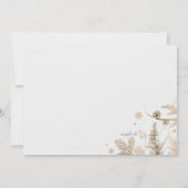 Winterzweige dank Fotokarte Einladung (Rückseite)