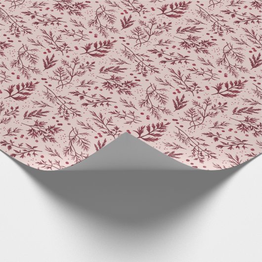 Winterzweige Geschenkpapier (Ecke)