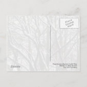Winterzweige Postkarte (Rückseite)
