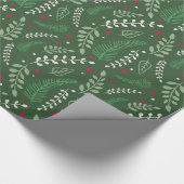 Winterzweige | Urlaub Geschenkpapier (Ecke)