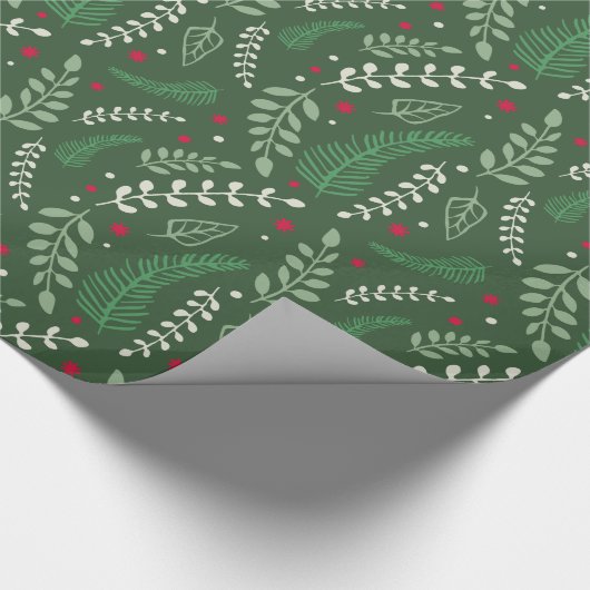 Winterzweige | Urlaub Geschenkpapier (Ecke)