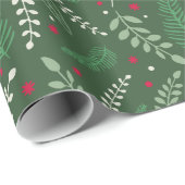 Winterzweige | Urlaub Geschenkpapier (Rolleneckpunkt)