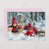 Winterzwerge Postkarte (Vorne/Hinten)