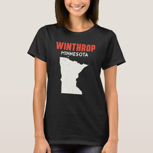 Winthrop Minnesota USA State America Travel Minnes T-Shirt (Vorderseite)